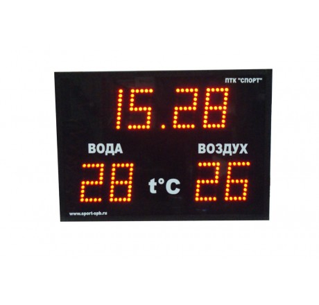 Часы-термометр СТ1.16-2t, ПТК Спорт