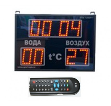 Часы-термометр СТ1.25-2td, ПТК Спорт