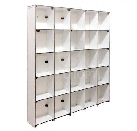 Шкаф-полка для душевой 25 ячеек, ПТК