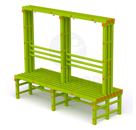 Скамья-вешалка двухсторонняя, ПТК