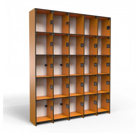 Шкаф-полка для душевой 25 ячеек, ПТК