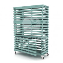 Шкаф-стеллаж 3-секционный закрывающийся, ПТК