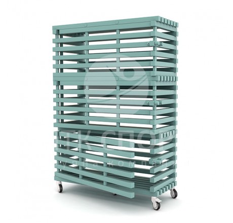 Шкаф-стеллаж 3-секционный закрывающийся, ПТК