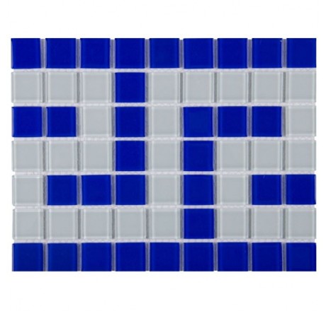 Фриз греческий Aquaviva Cristall сине-белый B/W