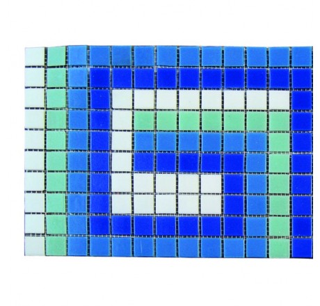 Фриз ЗигЗаг из стеклянной мозаики Aquaviva U-41