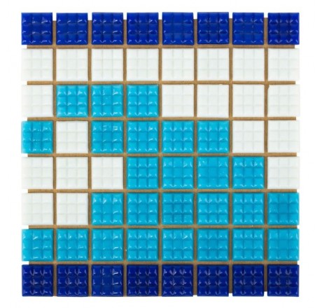 Фриз Волна из стеклянной мозаики Aquaviva U-37