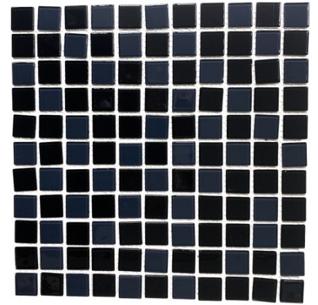 Мозаика стеклянная Aquaviva Сristall Black&Gray