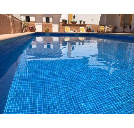 Пленка для бассейна SUPRA Azur Mosaic (мозайка лазурная) Elbtal Plastics (ширина 165 cм)