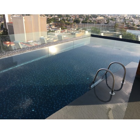 Пленка для бассейна Pearl Silver Black (черное серебро перламутр) Elbtal Plastics (ширина 165 cм)