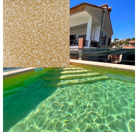 Пленка для бассейна Pure Terra Sand Elbtal Plastics (ширина 165 см) c 3D-эффектом