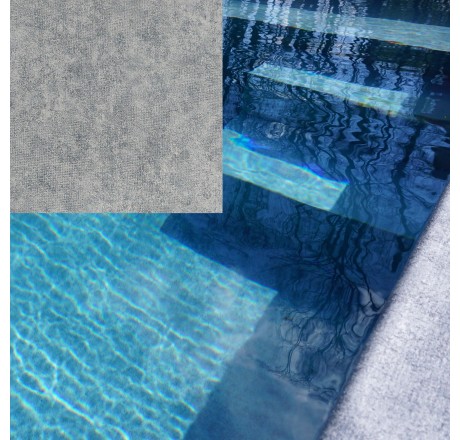 Пленка для бассейна Pure Urban Grey Elbtal Plastics (ширина 165 см) c 3D-эффектом