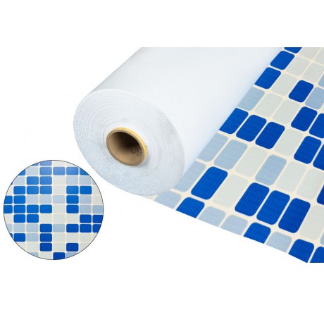 Пленка для бассейна Dark Blue FXT007 (мозайка синяя) FLEX (ширина 200 см)