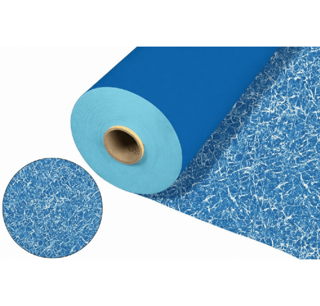 Пленка для бассейна Light Blue Marble (голубой мрамор) FLEX (ширина 200 см)