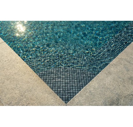 Пленка для бассейна Ogenflex Matrix Silver Black Strip (черно-серебристый) HaogenPlast (ширина 165 см)