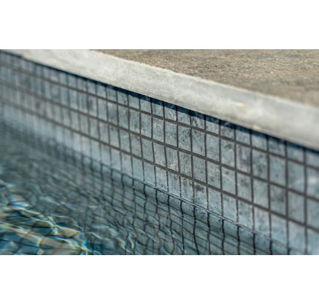 Пленка для бассейна Ogenflex Matrix Silver Black Strip (черно-серебристый) HaogenPlast (ширина 165 см)