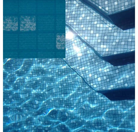 Пленка для бассейна Pearl Silver Lagoon (серебряная лагуна перламутр) Elbtal Plastics (ширина 165 cм)