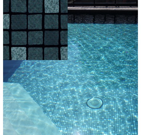 Пленка для бассейна Pearl Silver Black (черное серебро перламутр) Elbtal Plastics (ширина 165 cм)