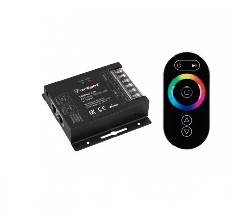 Контроллер ARL-OVAL-RGB BLACK (12-24V, 3x10A), АС