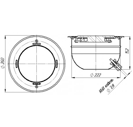 Прожектор Аквасектор 40 Вт хол. белый, плитка
