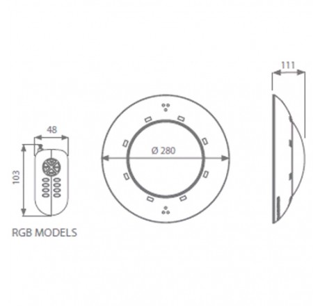 Прожектор Flat RGB, 15 Вт