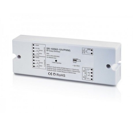 Радиоприемник для пульта к одноцветным прожекторам А6/А12 и Q2 (диммер 0-10 В)