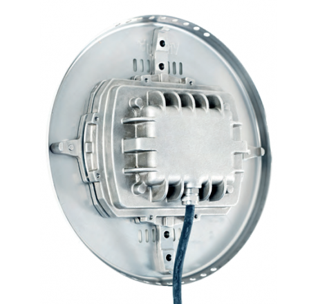 Прожектор 28/4 Power LED 3.0, 80 Вт, 24В DC, круг 270 мм, V4A, монох. 3000K, 5 м каб. 2x1,5 мм2, BZ для соленой воды (пленка)