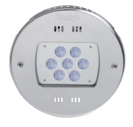 Прожектор 28/4 Power LED 3.0, 80 Вт, 24В DC, круг 270 мм, V4A, монох. 3000K, 5 м каб. 2x1,5 мм2, BZ для соленой воды (пленка)