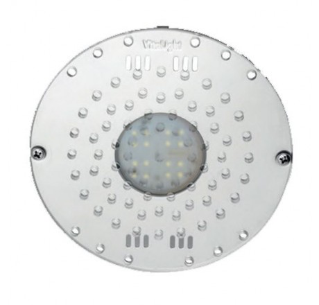 Прожектор донный 16/4 Power LED 3.0, 24В DC, круг 230 мм, V4A, RGBW, 5 м каб. 2x1,5 мм2, BZ для соленой воды (плитка)