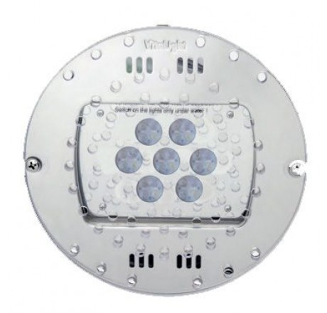 Прожектор донный 28/4 Power LED 3.0, 24В DC, круг 230 мм, V4A, RGBW, 5 м каб. 2x1,5 мм2, BZ для соленой воды (плитка)