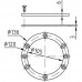 Фланец для закладной детали из бронзы к прожекторам VitaLight (Hugo Lahme) 150 мм (пленка)