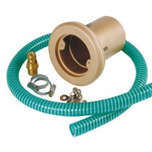 Закладная деталь прожектора 140 мм, со шлангом для кабеля и контрафланцем, RG (сборный)