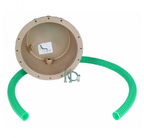 Закладная деталь прожектора 270 мм, со шлангом для кабеля, BZ для соленой воды (пленка)