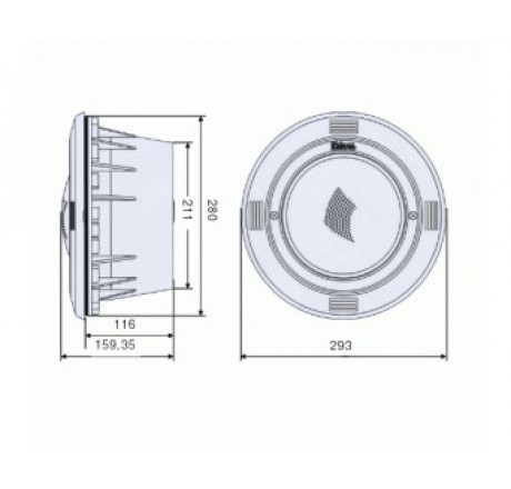 Прожектор (13Вт/12В) с LED диодами 11 цветов (плитка) Kripsol PHCM 13