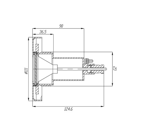 Прожектор Xenozone 5 Вт, круг 110 мм, белый (пленка)