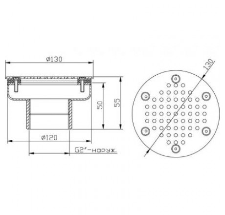 Плато аэромассажное круглое Xenozone 120 мм,плитка