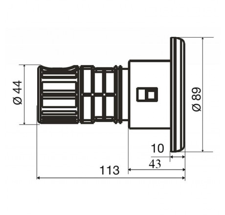 Гидромассажная форсунка вращающаяся 10-12 м3/ч,d 89 мм, Pool King (пленка)
