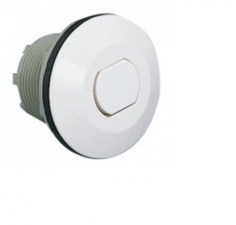 Пневмокнопка OSF круглая, цвет белый, пластик, 1 1/4"