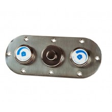 Пневмокнопка с двумя регуляторами в комплекте с пневмотрубкой (плитка)