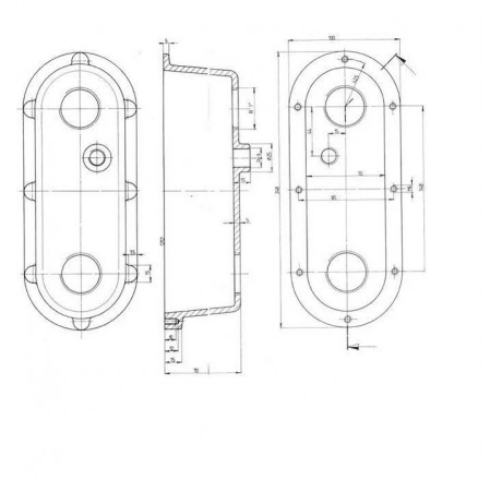 Закладная пневмокнопки Fitstar с двумя регуляторами (плитка)