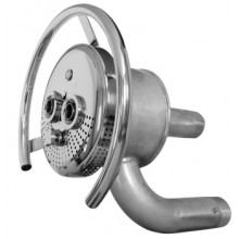 Лицевая панель противотока АС 75 м3/ч с сенс. кнопкой с регуляторами потока воды и воздуха AISI 316L