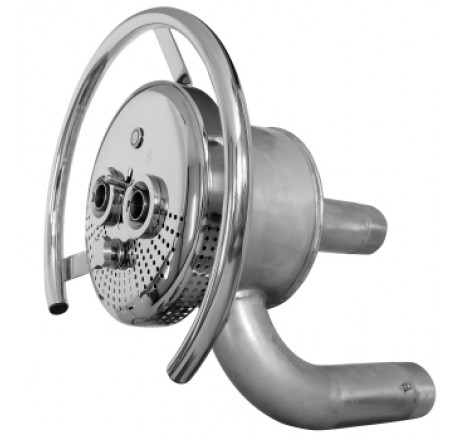 Лицевая панель противотока АС 75 м3/ч с сенс. кнопкой с регуляторами потока воды и воздуха