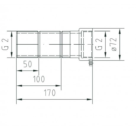 Комплект удлинения на 170 мм для противотока FitStar Junior для соленой воды