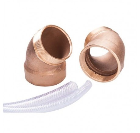 Комплект углов на 45 ° для "Taifun", "Tornado" и "Taifun - Duo" НР и ВР 2 ½", бронза