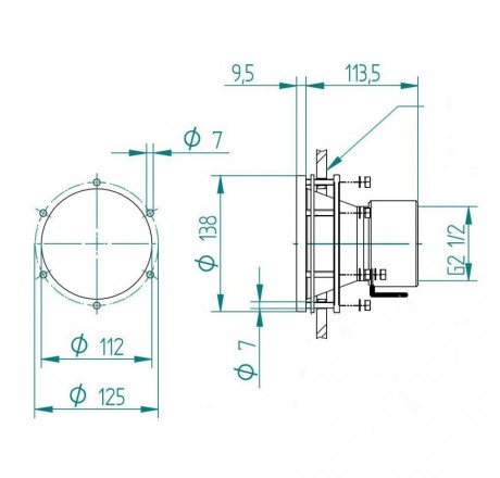 Закладная деталь для противотоков FitStar Cyclon,FitStar Cyclon-Duo