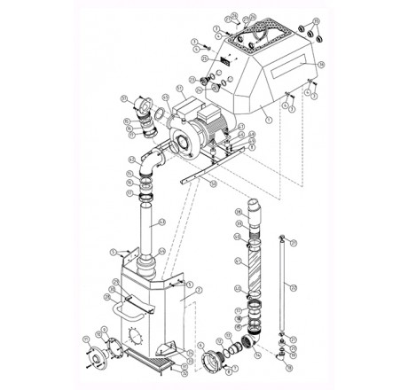 Навесной противоток FitStar , 1 сопло, 60 м3/ч, 2,6 кВт, 380В