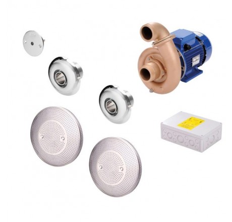 Противоток FitStar Double-Jet 63 м3/ч, 2,6 кВт без закладной детали, для соленой воды