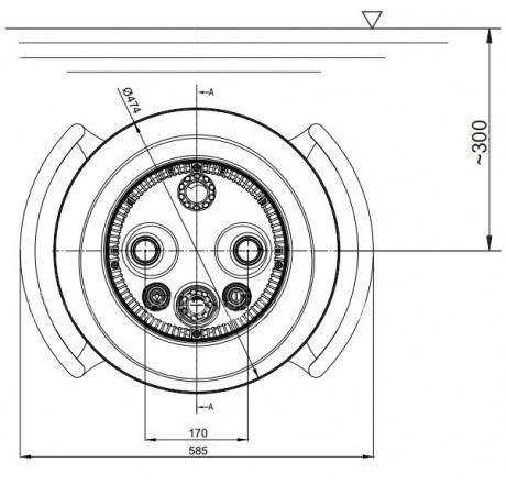 Противоток встраиваемый Badu Jet Primavera Deluxe 85м3/ч, 4,55 кВт, 380 В, с RGB прож. LED