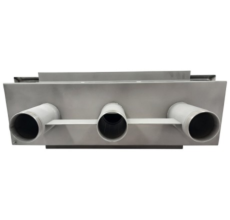 Лицевая панель противотока Xenozone 150 м3/ч c тремя соплами AISI 316, пленка