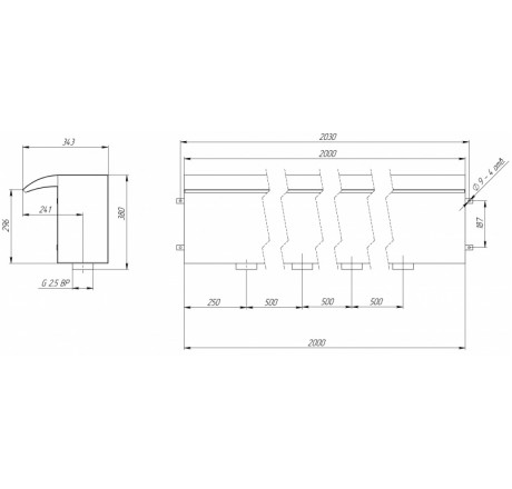 Водопад стеновой 2000, АС