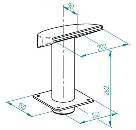 Водопад FitStar Borkum, насос 0,5 кВт